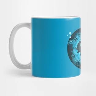 Hammerhead Pisces Sharks, Ocean Coral View with fish Mug
